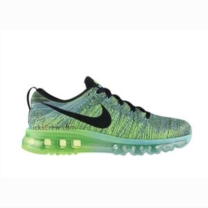 Nike Flyknit Max Sneaker In Volt Blue Colorway Size 8.5